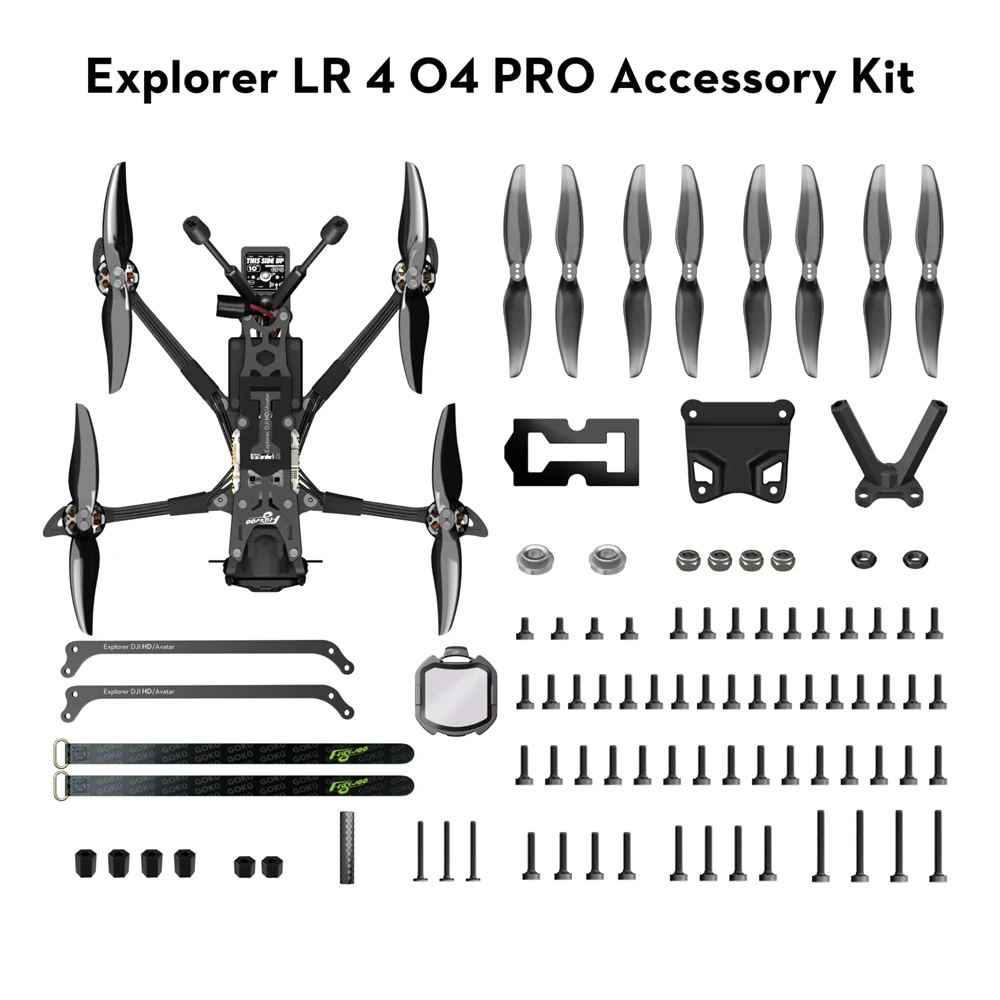 Flywoo Explorer LR 4 HD O4 PRO 4 Inch Long Range GPS RC FPV Racing Drone BNF PNP with Goku F722 mini Stack