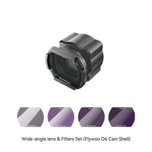 Flywoo O4 Wide Angle Lens 155 FOV Ultra Lightweight 3.7g with UV ND8 ND16 ND32 Filter Set for DJI O4 Lite FPV Racing Drones