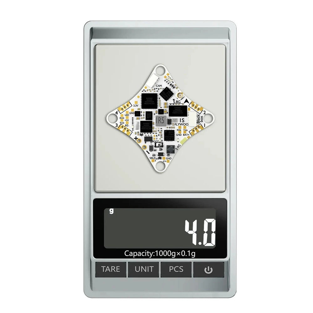 25.5 x25.5mm FLYWOO GOKU F405 ERVT 1S ELRS Flight Controller 5V BEC & 5A 5in1 ESC Built-in 400mw VTX for RC FPV Racing Drone