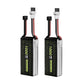 2PCS Flywoo Explorer 7.6V 1000mAh 2S 80C LiHV Battery XT30 Plug for Happymodel Mobula 8 Sub250 Nanofly20 Mobula8 TinyGo CRUX3 FPV Racing Drone