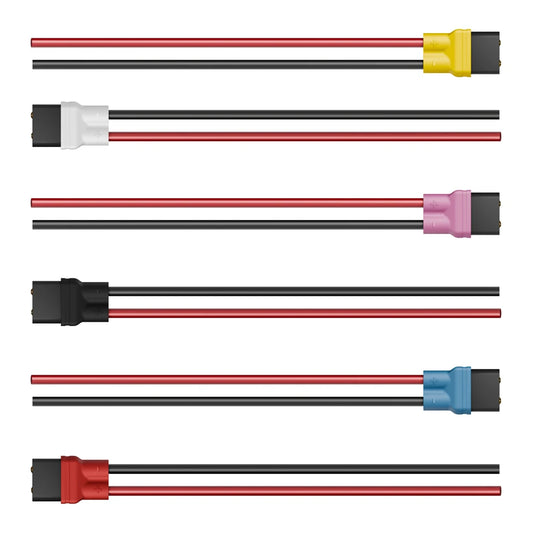 2PCS Flywoo XT30 XT30UP-F Pigtail Male Plug Wire