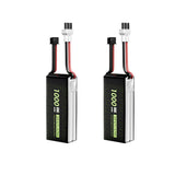 2PCS Flywoo Explorer 7.6V 1000mAh 80C 2S1P LiPo Battery XT30 Plug for Micro Quad Flywoo Flytimes 85 FlyLens 85 HD Flylens75 HD O4/O4 Pro FPV Racing Drone