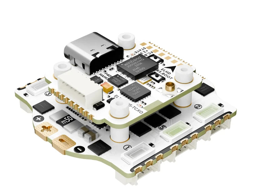 16mm*16mm Flywoo GOKU HEX GN405 Nano HD V3 F4 Flight Controller with TXCO ELRS 2.4g RX & 20A 2-4S ESC Stack for Hexacopter FPV Racing Drone