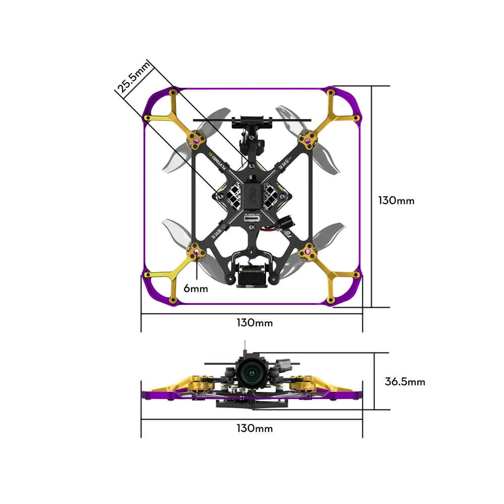 Flywoo Flytimes 85 HD O4 / O4 Pro 2S Micro RC FPV Racing Drone BNF with GOKU F405 FC HD Digital System