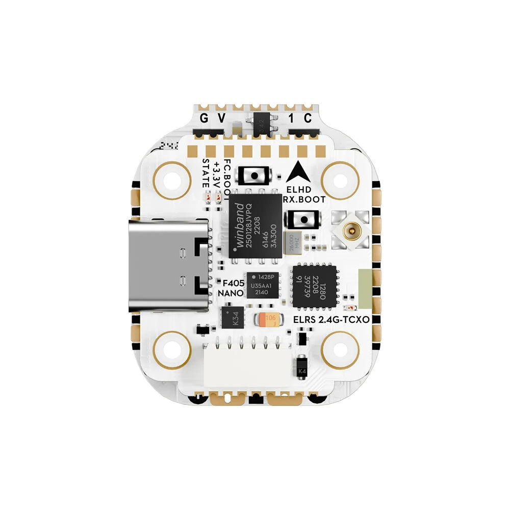 16mm*16mm Flywoo GOKU Quad GN405 Nano HD V3 F4 Flight Controller with TXCO ELRS 2.4g RX & 35A 2-4S ESC Stack for Quadcopter FPV Racing Drone