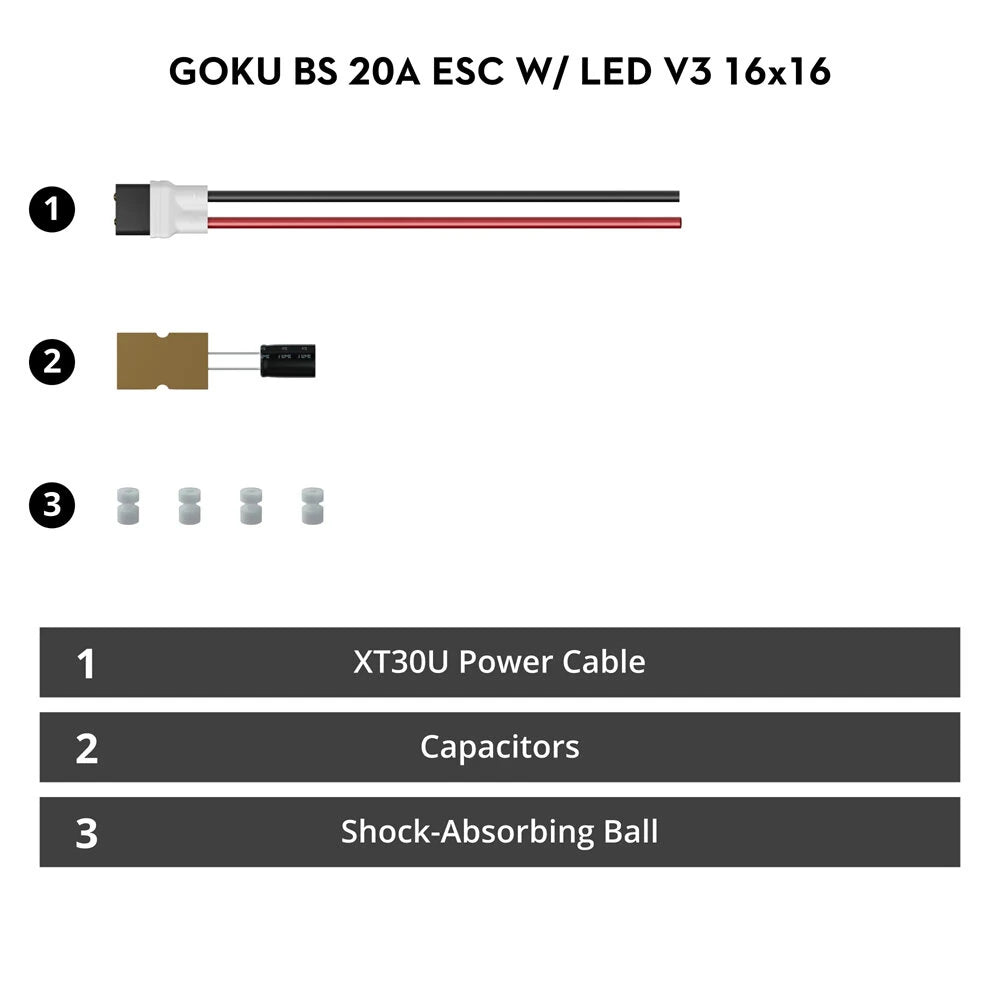 16mm*16mm Flywoo GOKU GN405 Nano HD 20A 2-4S Stack V3 with TXCO ELRS 2.4Ghz Support DJI O4 / O4 Pro FPV Racing Drone