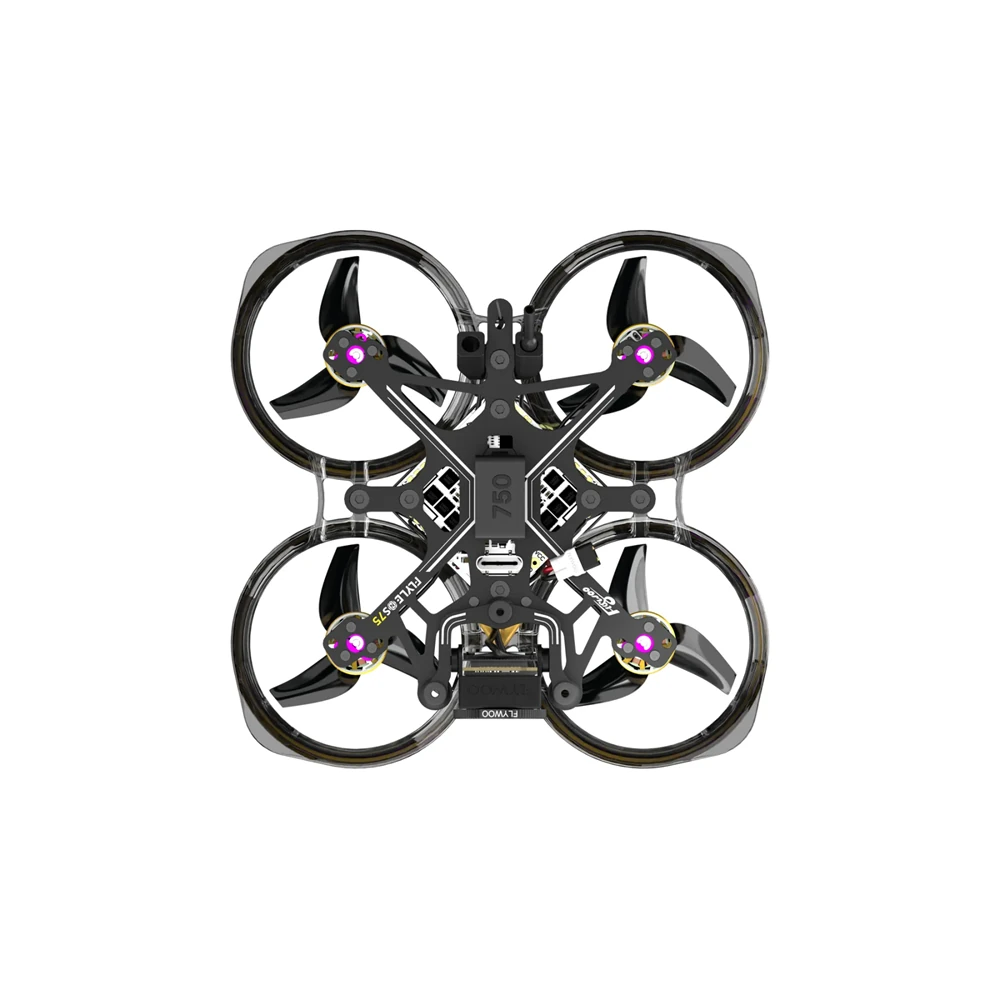 Flywoo Flylens 75 2S Drone Kit V1.3 Whoop FPV RC Racing Drone NO VTX NO Camera Support DJI O4 / DJI O4 Pro / DJI O3 Lite HDZero