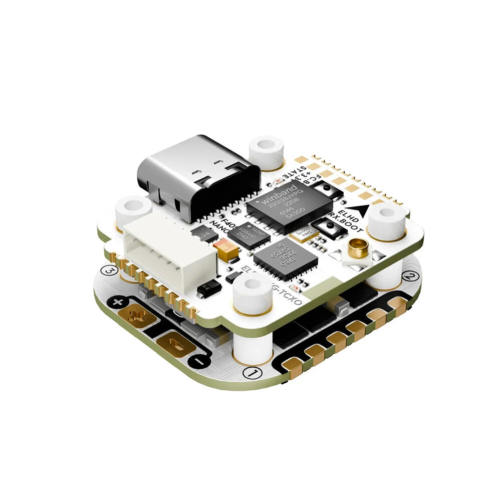 16mm*16mm Flywoo GOKU Quad GN405 Nano HD V3 F4 Flight Controller with TXCO ELRS 2.4g RX & 35A 2-4S ESC Stack for Quadcopter FPV Racing Drone