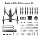 Flywoo Explorer LR 4 HD O4 4 Inch Long Range GPS RC FPV Racing Drone BNF PNP with Goku F722 mini Stack