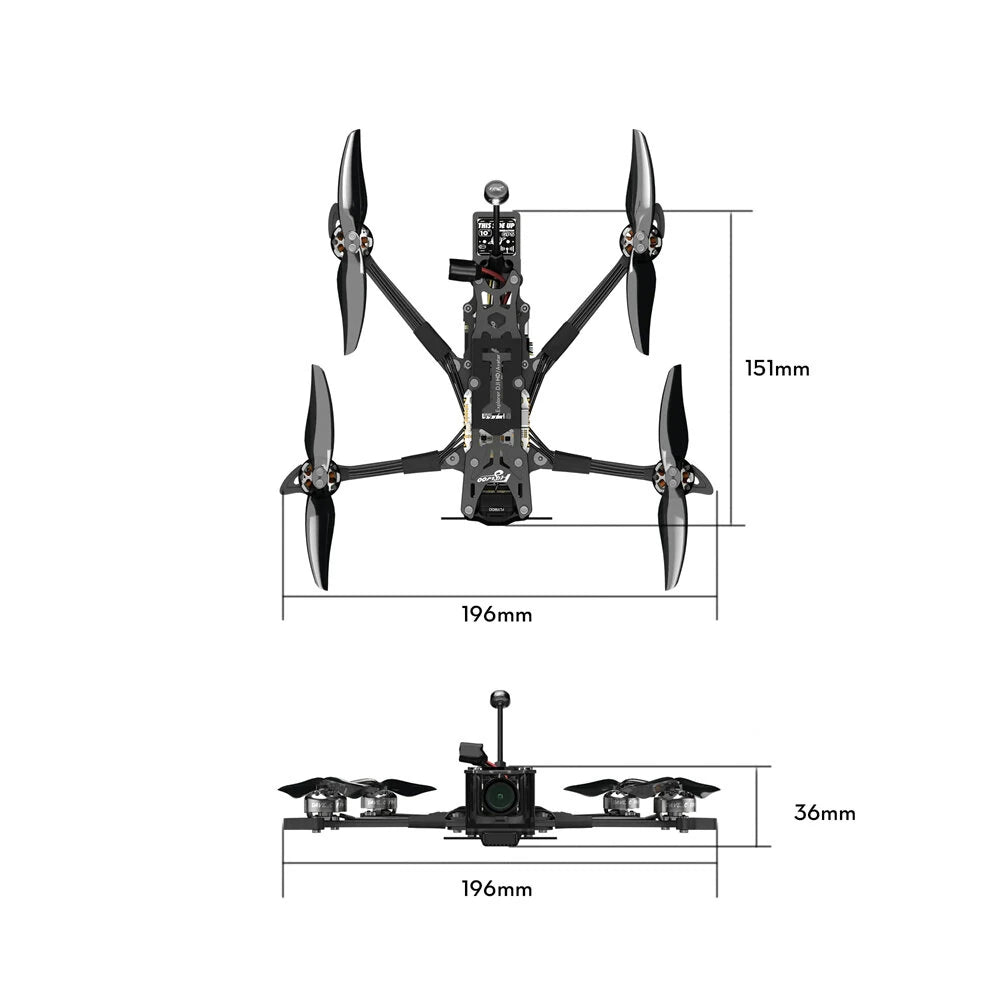 Flywoo Explorer LR 4 HD O4 4 Inch Long Range GPS RC FPV Racing Drone BNF PNP with Goku F722 mini Stack