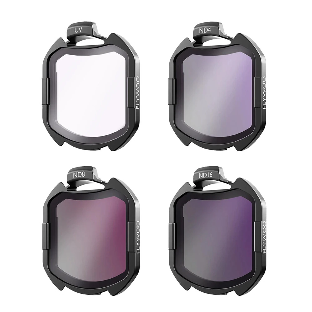 flywoo nd/uv filter set v2 for dji o4 air unit pro snap on filters compatible with o4 pro fpv drones