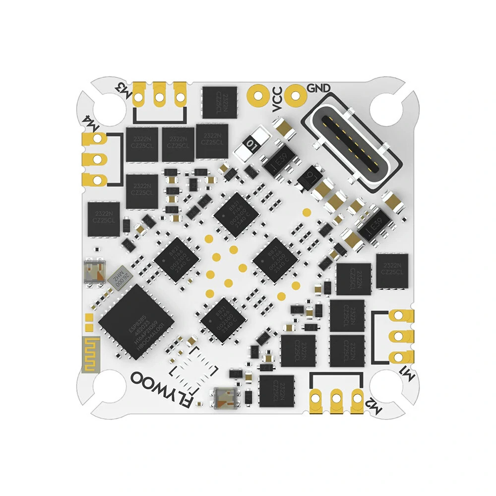 25.5x25.5mm flywoo goku f405 hd 1 2s elrs aio v2 flight controller 9v bec 12a bl s 4in1 esc / elrs 2.4g rx for rc drone fpv racing