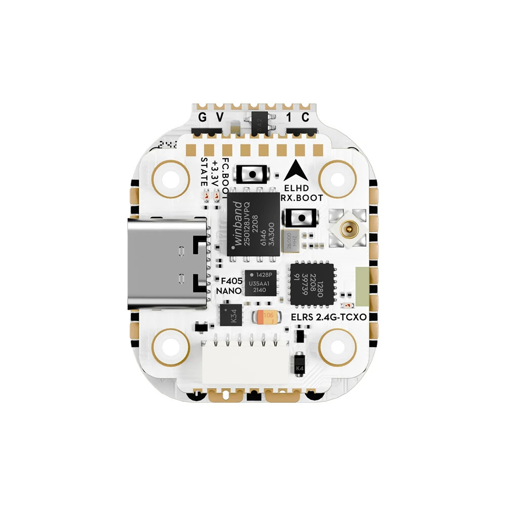 16mm*16mm flywoo goku quad gn405 nano hd v3 f4 flight controller with txco elrs 2.4g rx & 35a 2 4s esc stack for quadcopter fpv racing drone