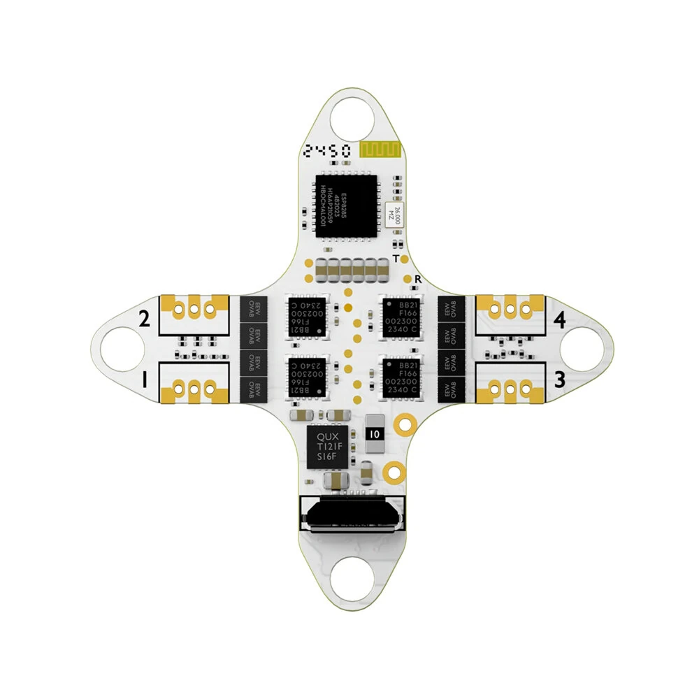 25.5x25.5mm flywoo goku f405 hd elrs aio flight controller 5v bec with 1s 5a esc for firefly16 firefly18 o4 / walksnail / hdzero fpv racing drones