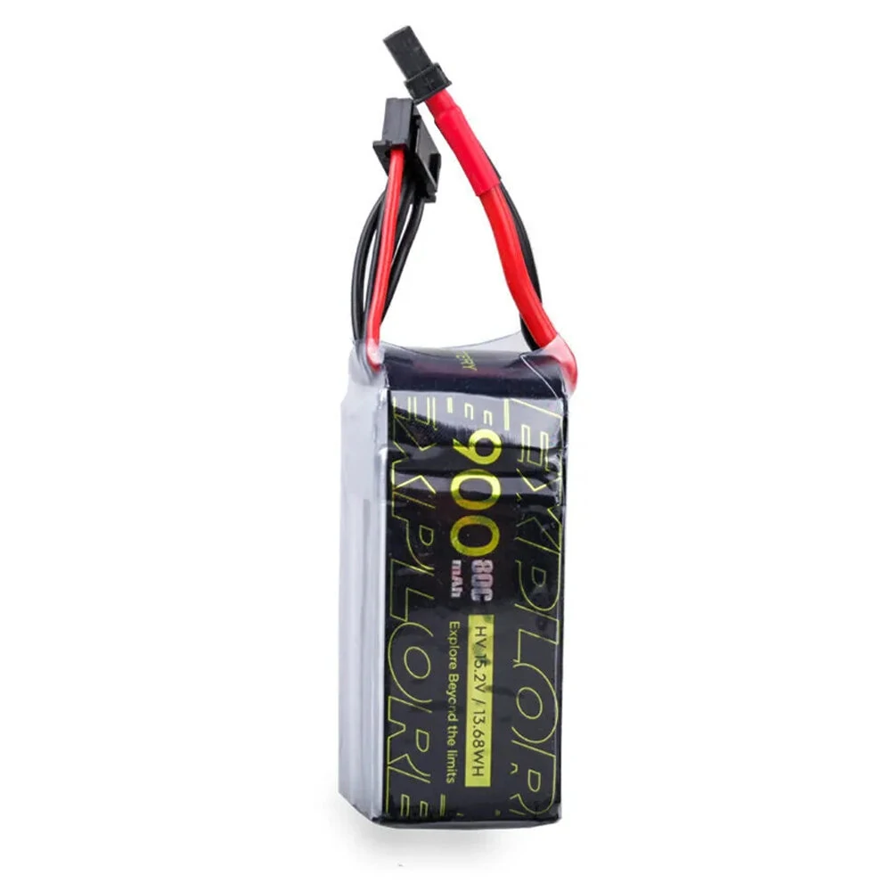 flywoo explorer 15.2v 900mah 80c 4s1p lipo battery xt30 plug for speedybee bee25 fpv racing drone